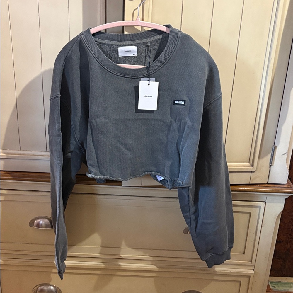 Joah Brown Crop sweatshirt